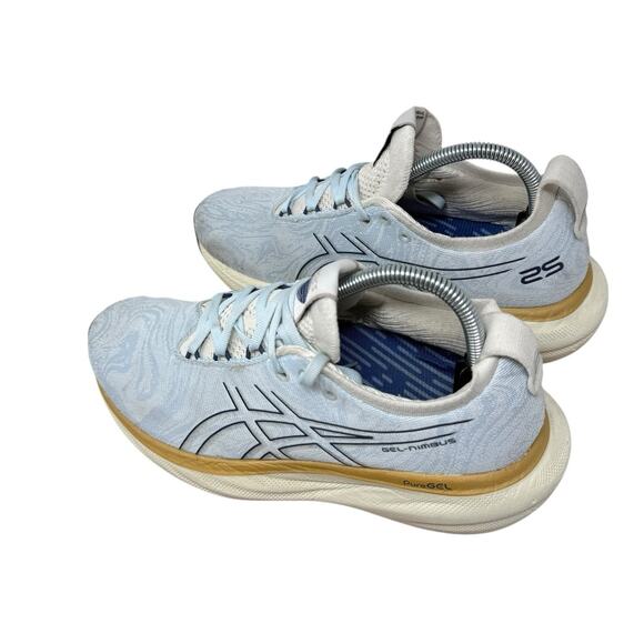 Asics Gel Nimbus 25 Nagino Blue Athletic Running Sneakers Walking Gym Womens 9 - Picture 4 of 9